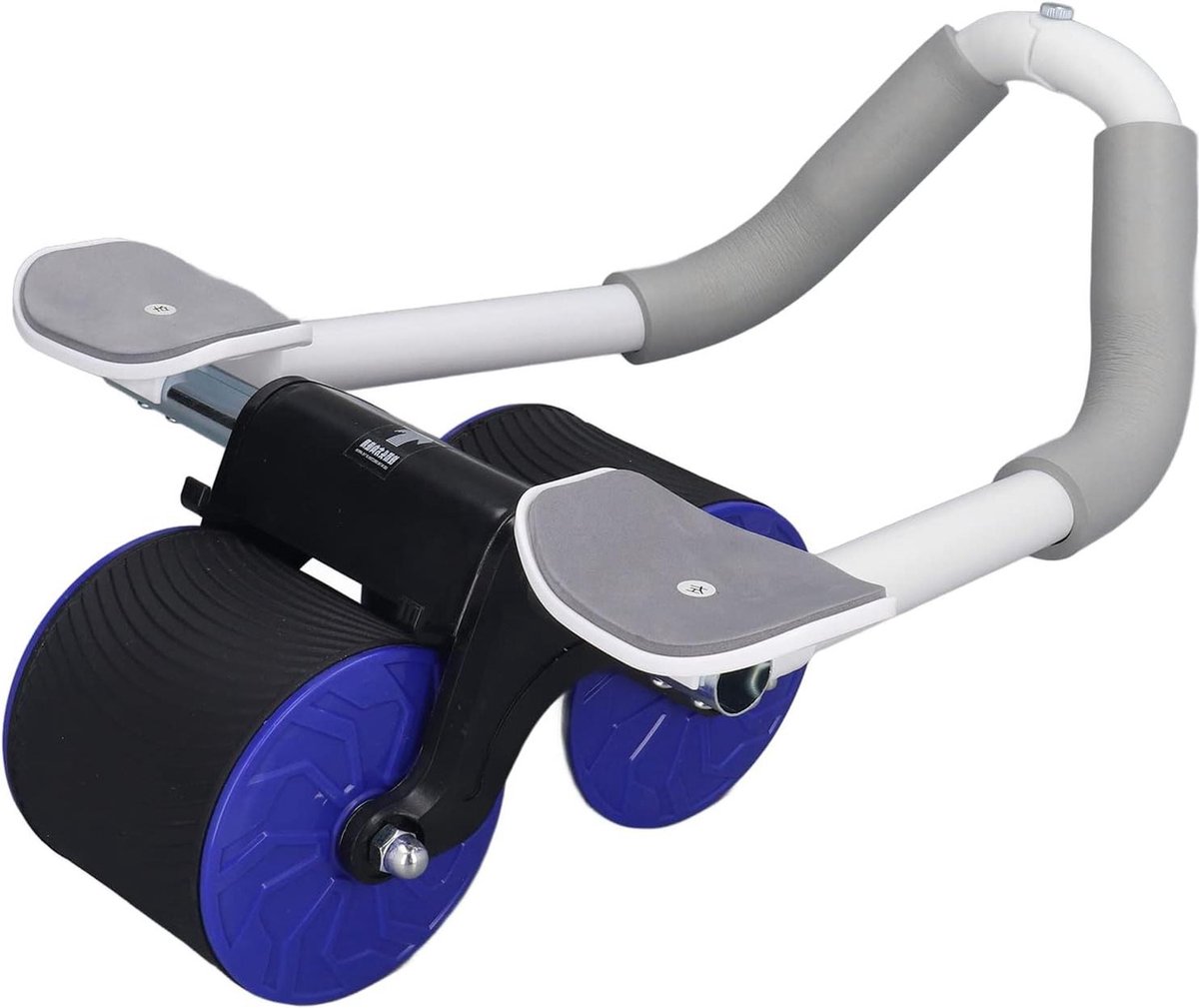 Rebound Ab Roller Wiel - Dubbele Ronde Abdominaal Wiel Oefening Apparatuur - Geschikt voor Beginners - Dames en Heren - Abs Workout