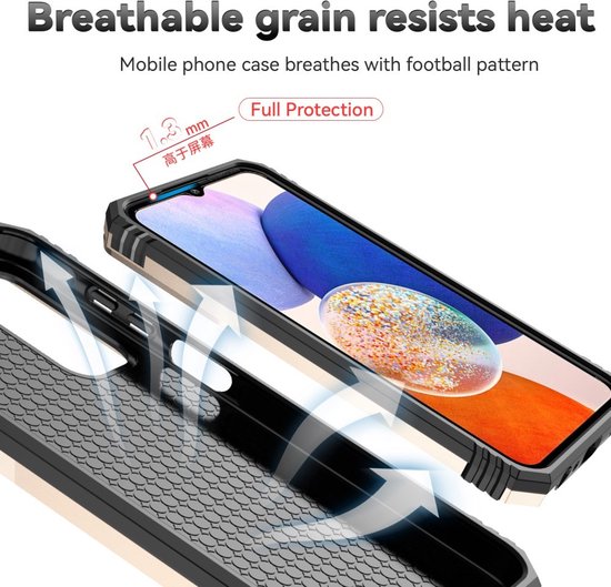 Coverup Ring Kickstand Back Cover avec Shield De Caméra Adapté À La Coque Samsung Galaxy A35 - Or