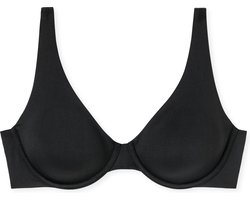 Schiesser Beugelbeha Unique Micro - met voorgevormde cups - Dames Beha zwart