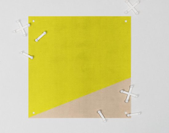 IXXI Color blocking - Yellow Beige - Décoration murale - Abstrait - 80 x 100 cm