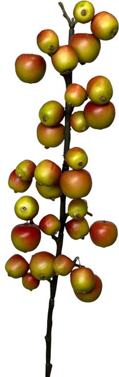 Kunsttak Malus tak 70cm groen/rood