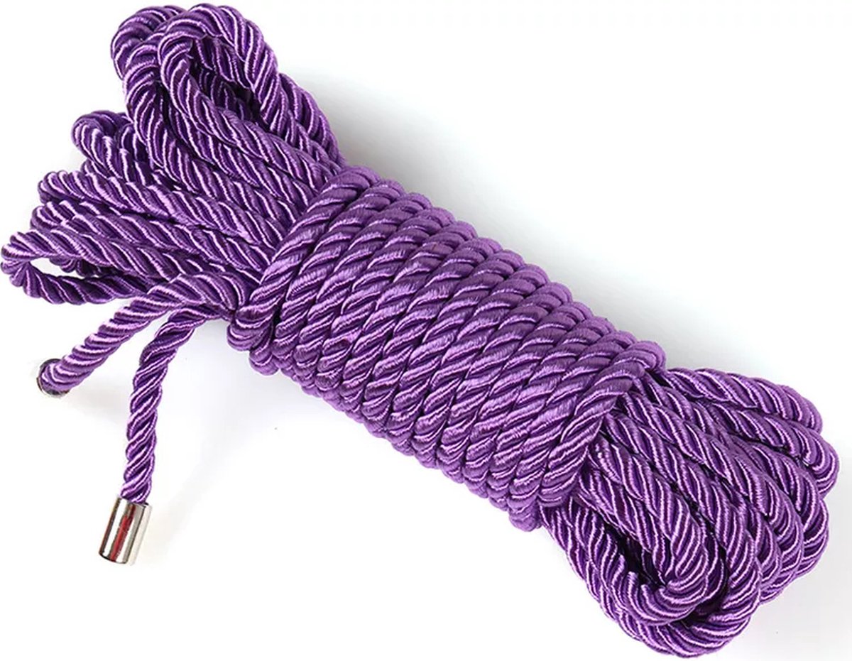 Goedkoopste BDSM Bondage Touw - Satijn - 10 meter - Paars - Geschikt Voor Full Body Bondage - Erotiek