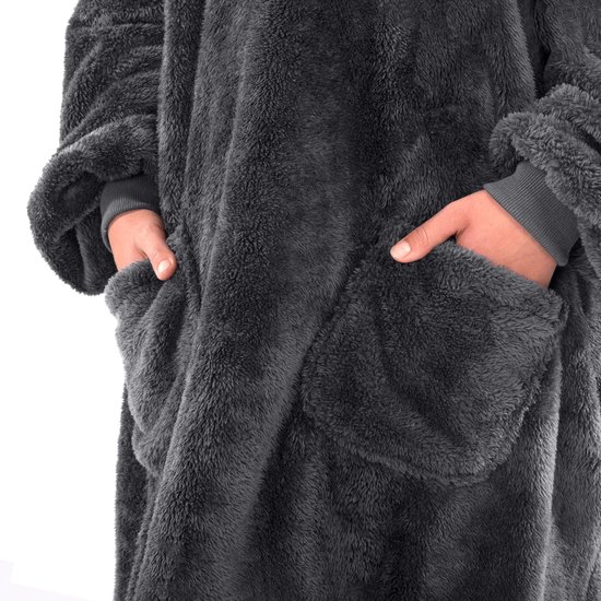 Snug Rug - Premium Oversized Hoodie Deken - Blanket met Mouwen en Capuchon  - Heren en... | bol.com