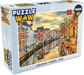 Puzzel Den Haag - Kanaal - Huis - Legpuzzel - Puzzel 1000 stukjes volwassenen