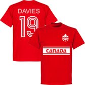 Canada Retro Davies (10) Team T-Shirt - Rood - L