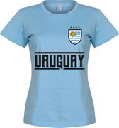 Uruguay Dames Team T-Shirt - Lichtblauw - XXL