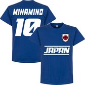 Japan Team Minamino 10 T-Shirt - Blauw - XL