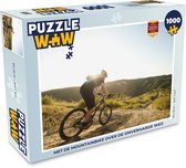 Puzzel Met de mountainbike over de onverharde weg - Legpuzzel - Puzzel 1000 stukjes volwassenen