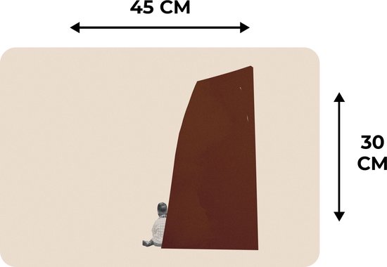 Set de table - Pastel - Garçon - Abstrait - Rétro - Napperons de table - Table - 45x30 cm - 6 pièces