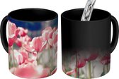 Magische Mok - Foto op Warmte Mokken - Koffiemok - Tulpen - Bloemen - Natuur - Magic Mok - Beker - 350 ML - Theemok