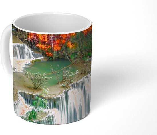 Mug - Tasse à café - Arbres - Cascade - Automne - Nature - Tasses - 350 ML - Tasse - Tasses à café - Tasse à thé