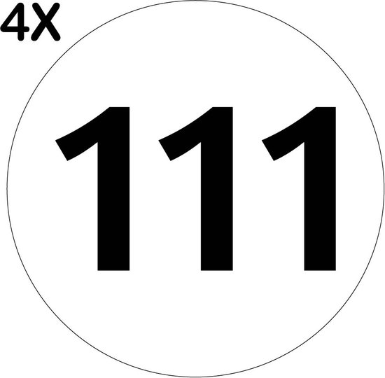 Containerstickers Huisnummer