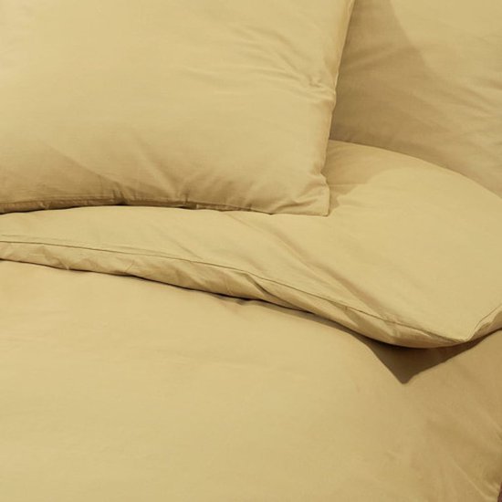 vidaXL - Dekbedovertrekset - lichtgewicht - 135x200 - cm - microvezel - taupe