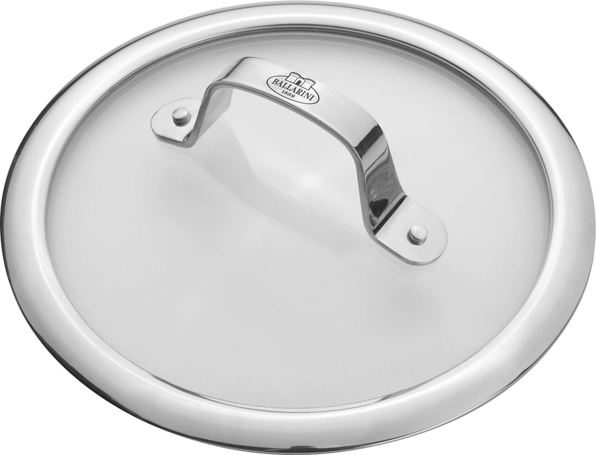BALLARINI 75002-905-0 deksel Rond Roestvrijstaal, Transparant