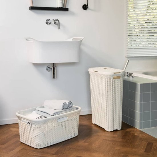 Curver Style Wasmand - 45L - Vintage wit