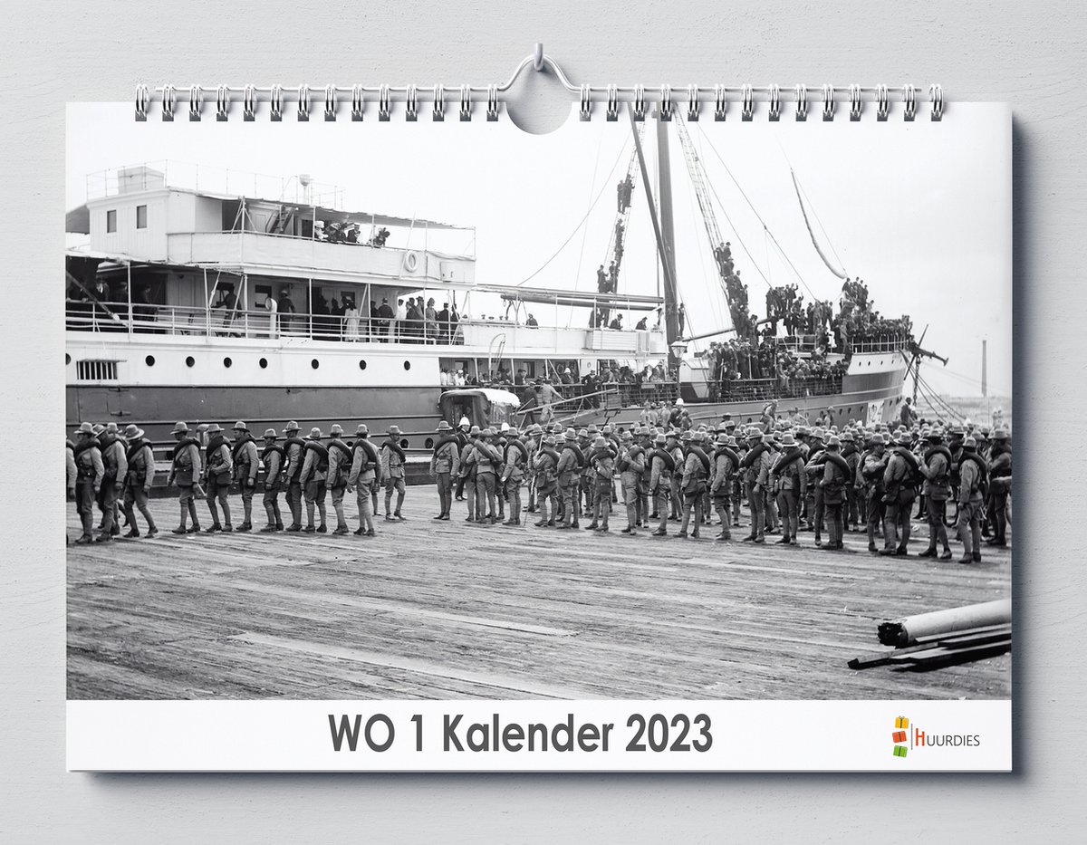 Eerste Wereld Oorlog kalender 2023 | 35x24 cm | jaarkalender 2023 | Wandkalender 2023