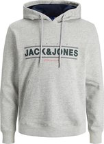 Jack & Jones - Heren Hoodies Jorfriday Sweat Hood - Grijs - Maat M