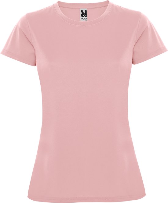 Zacht Roze dames dames sportshirt korte mouwen MonteCarlo merk Roly