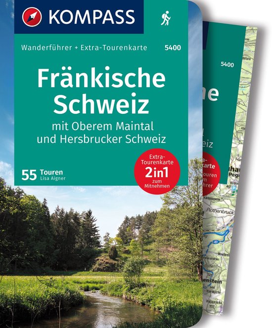 KOMPASS Wanderführer 5400 Fränkische Schweiz mit Oberem Ma ... - cover