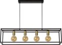 Lucide RUBEN Hanglamp - 4xE27 - Zwart