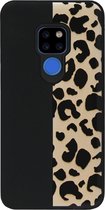 ADEL Siliconen Back Cover Softcase Hoesje Geschikt voor Huawei Mate 20 - Luipaard Bruin