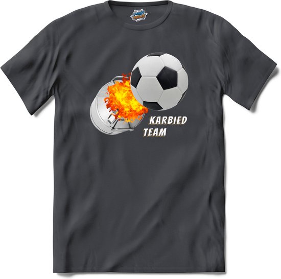 Foto: Carbied bus voetbal schieten oud en nieuw melkbus vuurwerk t shirt unisex mouse grey maat l