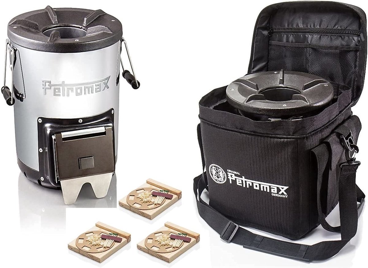 RF33 Rocket Stove Set - Met Opbergtas En 3x Vuurkit