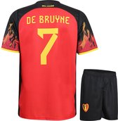 Belgique Football Kit De Bruyne Domicile - 2022-2024 - Football Kit Enfants - Garçons et Filles - Adultes - Hommes et Femmes-116