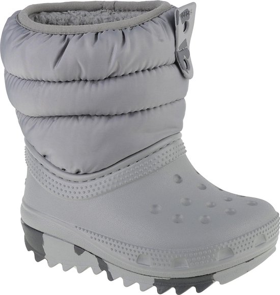Crocs Classic Neo Puff Boot Toddler 207683-007, voor een jongen, Grijs, Sneeuw laarzen,Laarzen, maat: 25/26