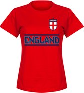 Engeland Team T-Shirt - Rood - Dames - XL