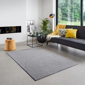 Carpet Studio Santa Fe Vloerkleed 140x200cm - Laagpolig Tapijt Woonkamer - Tapijt Slaapkamer - Kleed Grijs