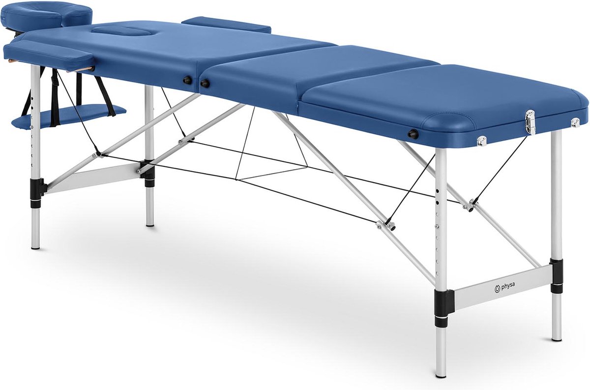 Goedkoopste physa - Opvouwbare massagetafel - 185 x 60 x 60 - 81 cm - 180 kg - Blauw