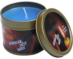 Hot Wax Massagekaars In Blik - Blauw - Warme Massageolie - 100% Natuurlijke Oliën