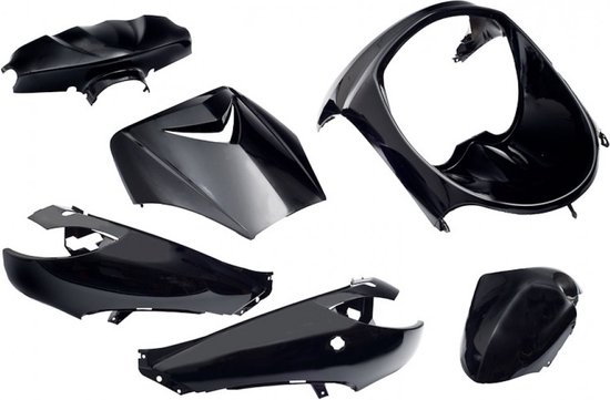 kappenset Peugeot vivacity 6delig zwart metallic | bol