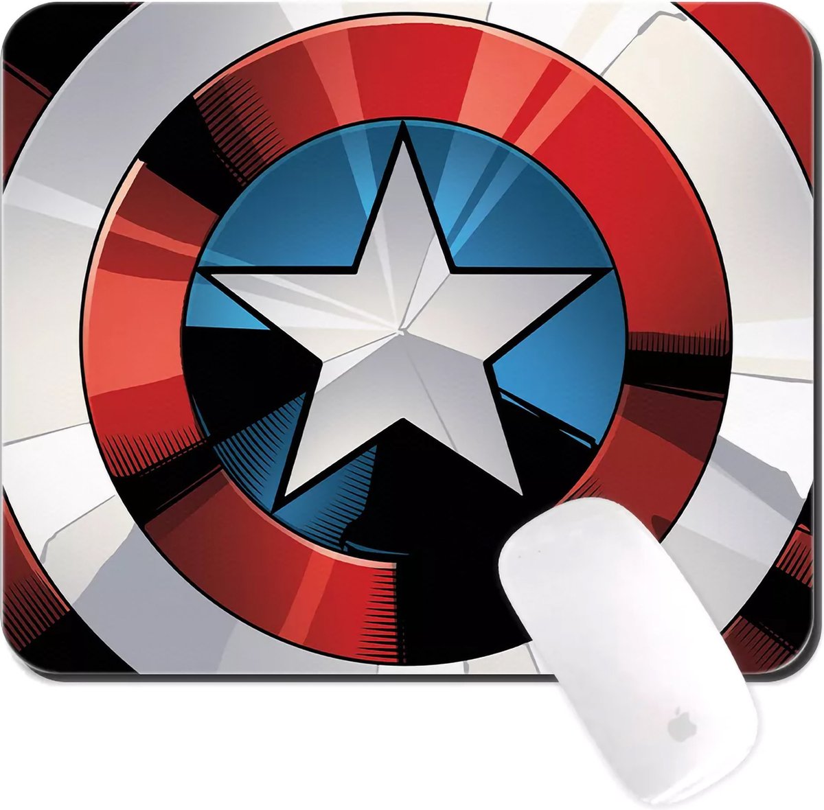 Marvel Captain America - Muismat 22x18cm 3mm dik