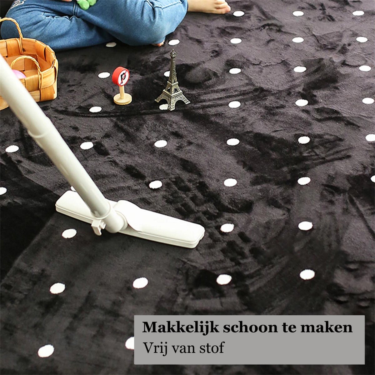 XL Speel Tapijt - Kinderen - Gaming - Kruipmat - Vloermat - Gameroom - Vloerkleed - Speelkleed - Game kamer - Zacht - Controller Look - 160 x 120 CM — afbeelding 3
