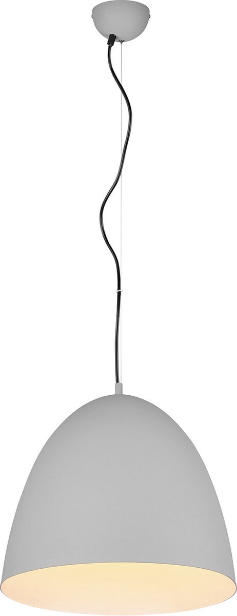 Reality - LED Hanglamp - Hangverlichting - E27 Fitting - 1-lichts - Rond - Grijs - Aluminium