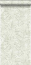 ESTAhome behang monstera bladeren beige - 139002 - 0,53 x 10,05 m