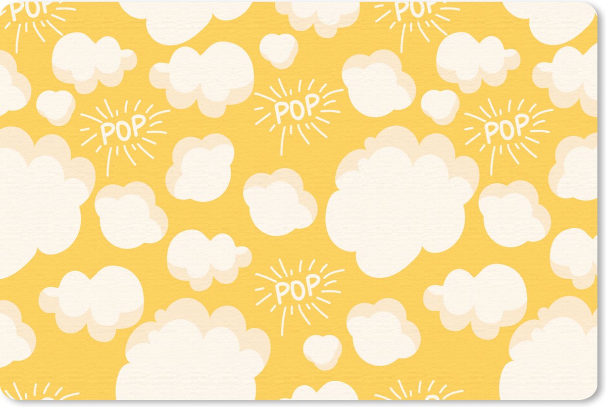 Muismat 27x18 cm - Mousepad Popcorn - Quotes - Patronen - Pop - Muismatten