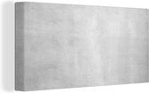 Tableau Toile Béton - Grijs - Ciment - Industriel - Structure - 80x40 cm - Décoration murale
