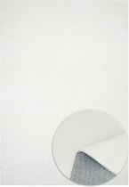 Relax Pluizig Tapijt - Superzacht - Modern vloerkleed - Effen kleur - Antislip - Wasbaar op 30°C - Velours effect - Woonkamer Slaapkamer Kinderkamer - Wit - 120cm x 160cm