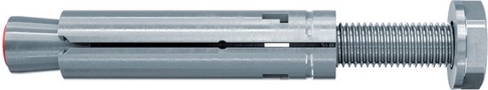 Fiscehr TA hulsankers M6 S/10 - elektrolytisch verzinkt staal - inclusief bouten ( Per 50 stuks)