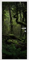 Deursticker Donkere sprookjes jungle - 90x235 cm - Deurposter
