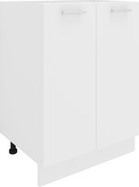 VCM Armoire De Cuisine Largeur 40 Cm Tiroir Meuble Bas De Cuisine Esilo Blanc Anthracite