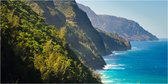 Fotobehangkoning - Behang - Vliesbehang - Fotobehang XXL - Na Pali Coast, Kauai, Hawaii - 550 x 270 cm