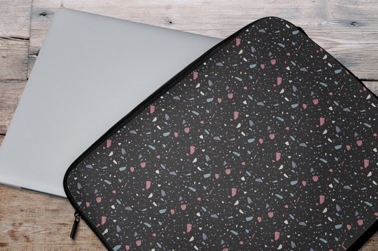 Housse pour ordinateur portable 17 pouces - Terazzo - Motif - Structure - Housse pour ordinateur portable - Dimensions intérieures 42,5x30 cm
