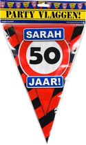 Paper Dreams Vlaggenlijn Sarah 50 Jaar 10 Meter Rood/zwart