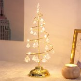 led lumières de noël -lampe de table-poitrine lampe en forme d'arbre à piles -décorations de noël-lumière chaude dorée