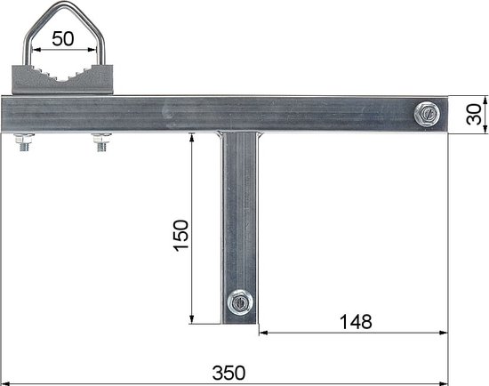 WL4 CC-3 schoorsteen paalmontage set voor camera of antenne van WL4 — afbeelding 2