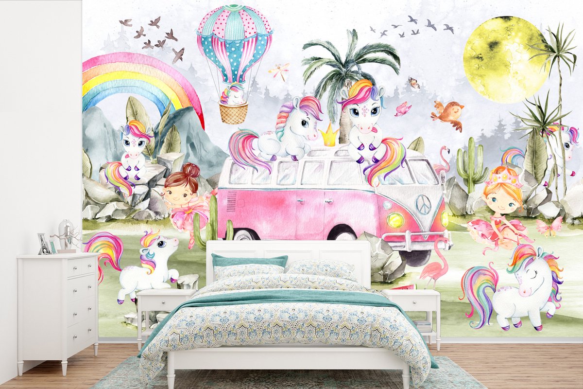 Papier peint enfant Unicorn Paradise - Walltastic